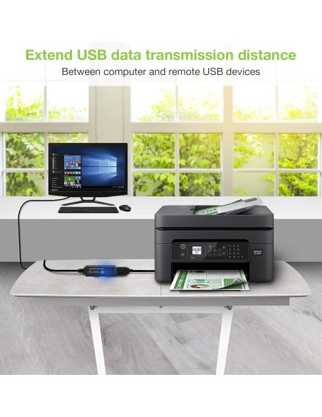 Cavo Prolunga Attivo USB3.2 SuperSpeed+ Estensore di Segnale 10m Nero