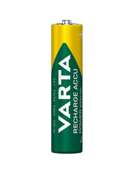 Blister 4 Batterie Ricaricabili Mini Stilo AAA 800 mAh