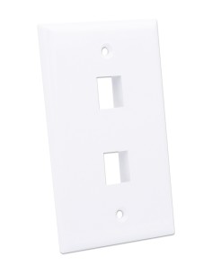 Placca Porta Frutti 2 Posti Mod.503 Bianco 2