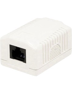 Presa a Muro con 1 Frutto RJ45 Cat.6 UTP Beige