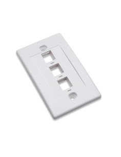 Placca Porta Frutti 3 Posti Mod.503 Bianco 2