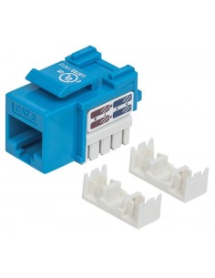 Frutto Keystone RJ45 Cat.6 UTP non schermato Blu
