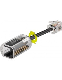 Plug Telefonico RJ10 Antiattorcigliamento per Cornetta con Cavo 30mm 2