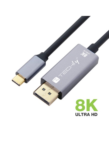 Cavo Adattatore USB-C™ 3.2 a Displayport 1.4 8K@60Hz 1,8 m