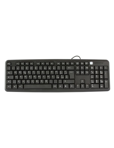 Tastiera USB 105 Tasti Layout Italiano Nero