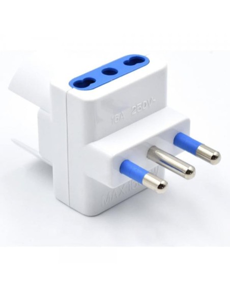Adattatore Triplo Spina 2P+T 16A