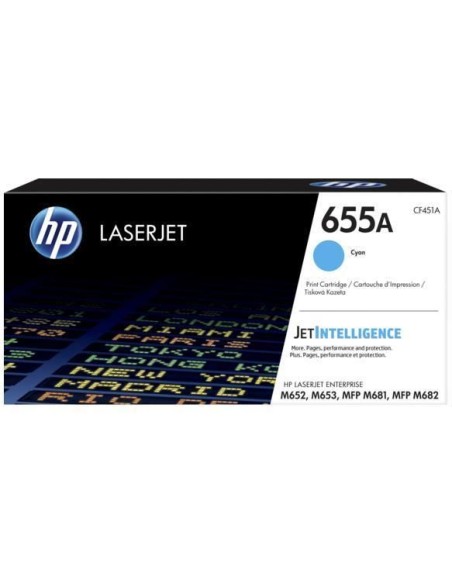 HP 655A CYAN TONER