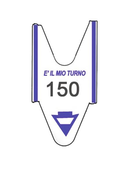 Rotolo tagliandi per eliminacode Printex 2000 tagliandi a 3 cifre blu conf. 5 rotoli - TR/ROLL/BLU3