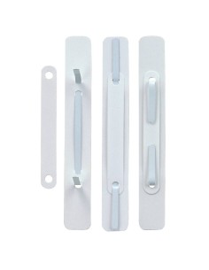 Fermafogli adesivi fastener Sei Rota con pressino bianco - passo 80 mm - conf. 100 pz. - 620045 2