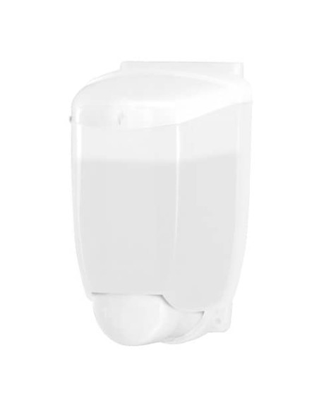Distributore di sapone liquido 12,5x11,5x21 cm Hylab in plastica 1000 ml bianco - U-SO/1-ECOS