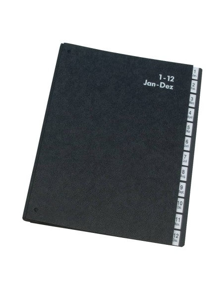 Libro monitore Q-Connect 270x340 mm nero 1-12 KF04562