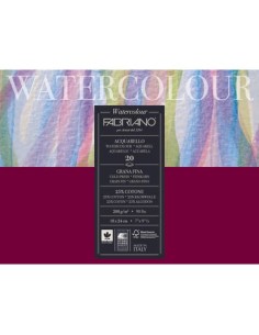 Blocco collato Fabriano Watercolour in grana fine