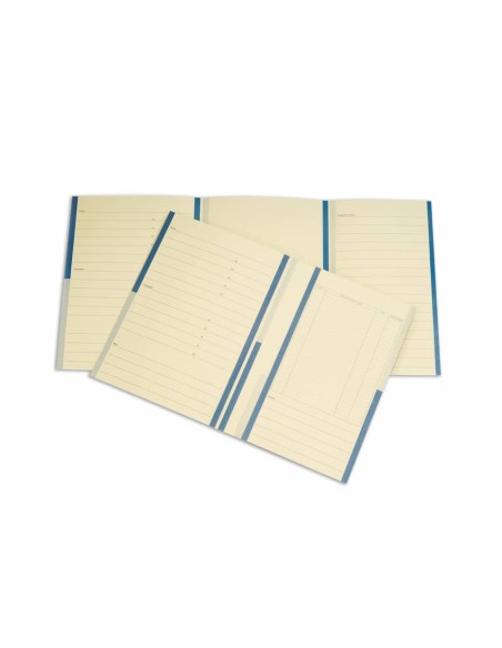 Cartelline a 2 lembi 4Pro A4 in carta schedografica 270 g/m² dorso 3 cm blu conf. da 20 pezzi - 7015 01