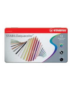Matite colorate aquacolor® scatola in metallo 2