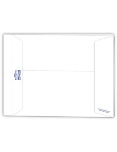 Buste bianche a sacco large con soffietti laterali e chiusura a strip (250) 2