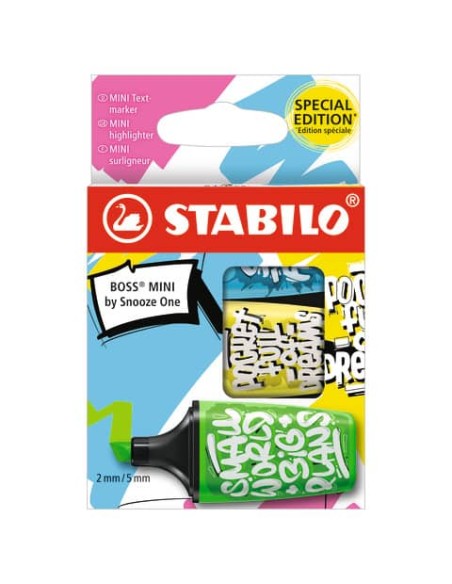 Evidenziatori Stabilo BOSS mini by SNOOZE ONE