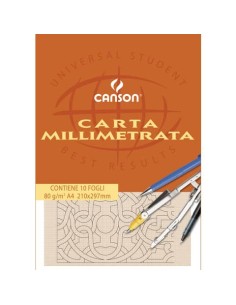 Blocco da disegno carta millimetrata