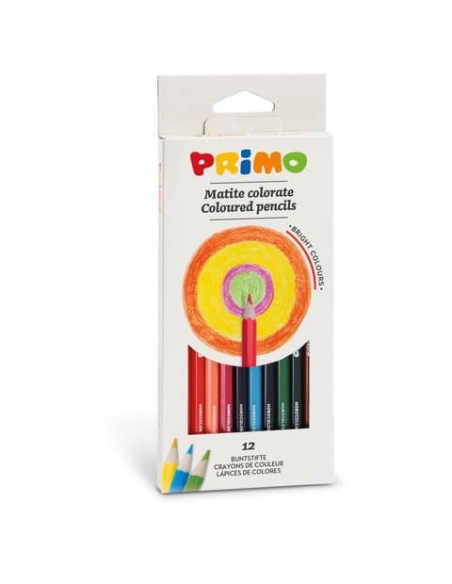 Matite colorate esagonali Primo laccate - Ø 2,9 mm colori assortiti