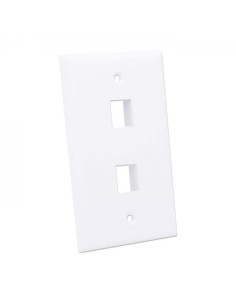 Placca Porta Frutti 2 Posti Mod.503 Bianco 2