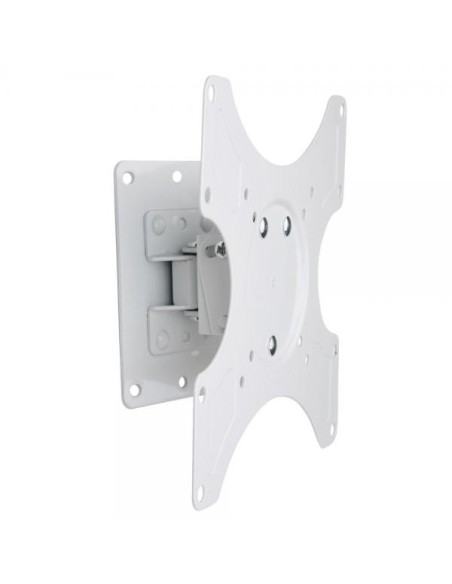 Supporto a muro per TV LED LCD 19 - 37'' inclinabile 1 snodo Bianco