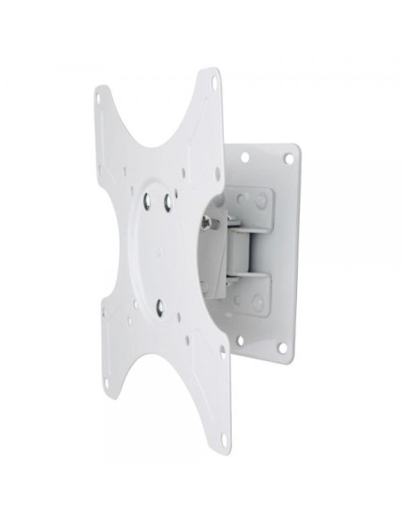 Supporto a muro per TV LED LCD 19 - 37'' inclinabile 1 snodo Bianco