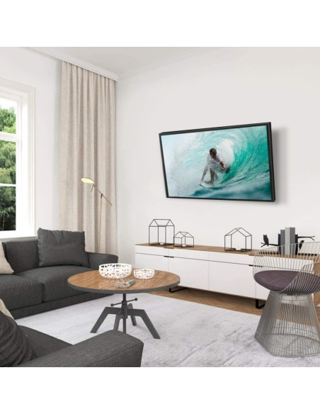 Supporto a muro per TV LED LCD 19 - 37'' inclinabile 1 snodo Bianco
