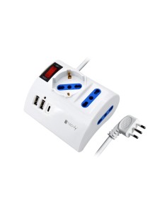 Multipresa da Tavolo 3 Posti con 2 Porte USB-A e 1 Porta USB-C™ QC3.0