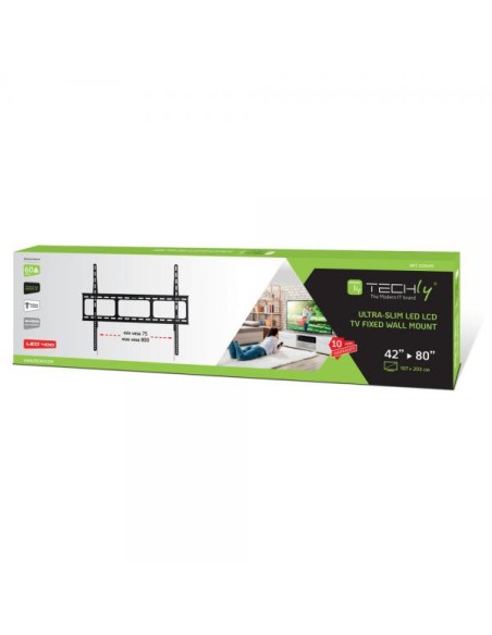 Supporto a Muro per TV LED LCD 42-80'' Ultra Slim fisso H600mm