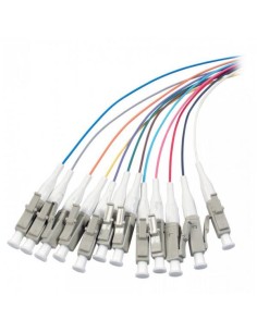 Set 12 Pigtail Fibra Ottica Multimodale OM4 LC 50/125 2 m 2