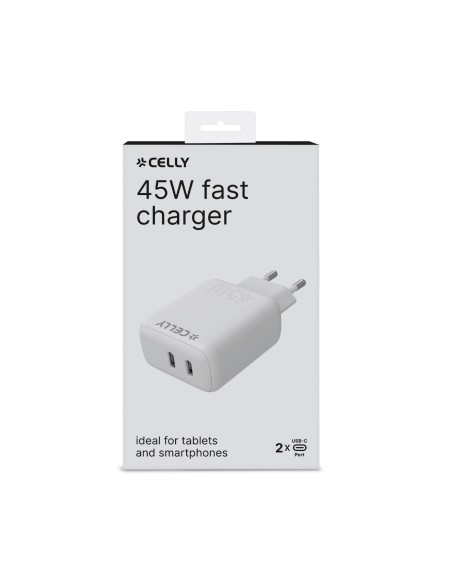 TRAVEL CHARGER 2 USB-C 45W