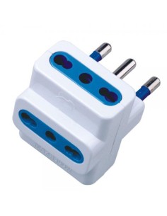 Adattatore triplo spina 16A Bianco