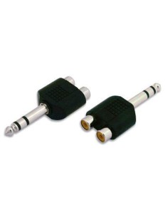 Adattatore Audio 6.3mm Maschio a 2 RCA Femmina 2