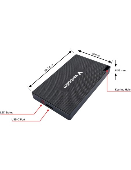 Metal Mini SSD USB-C™ 3.2 Gen 2x2 1 TB