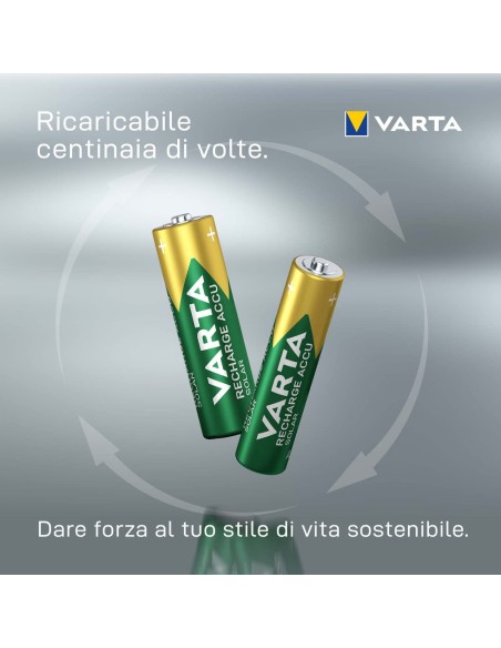 Blister 2 Batterie Ricaricabili Stilo AA 2100 mAh