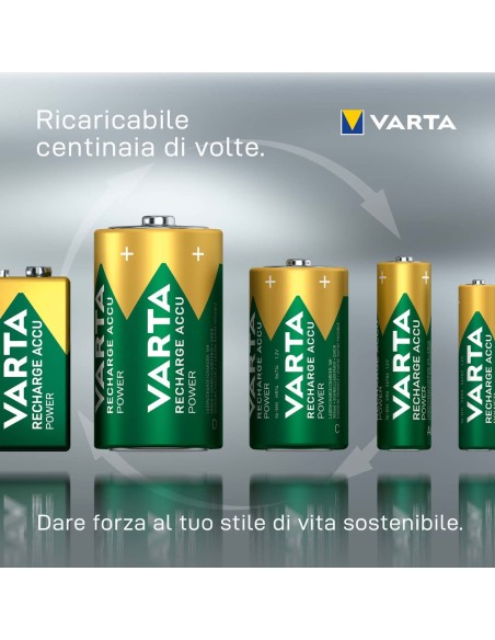 Blister 2 Batterie Ricaricabili Stilo AA 2100 mAh