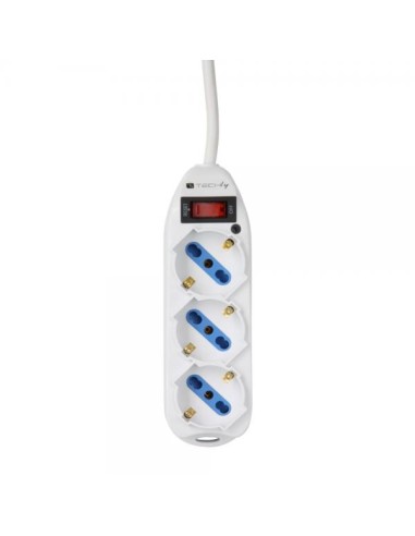 Multipresa 3 Posti Italiana Bipasso / Schuko con spina 10A