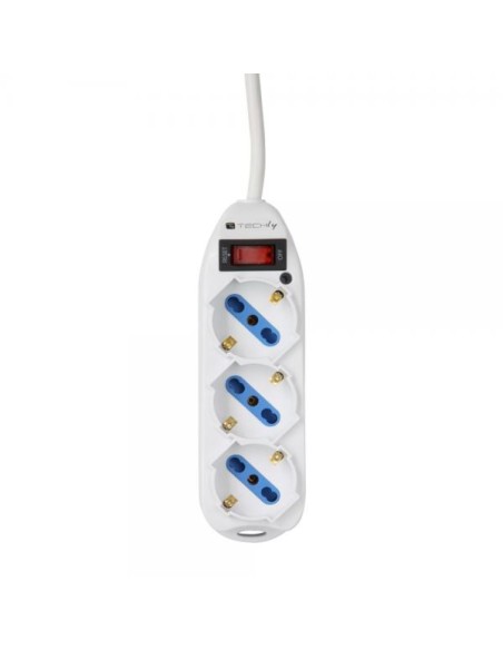 Multipresa 3 Posti Italiana Bipasso / Schuko con spina 10A