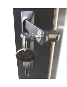 Maniglia Girevole per Porta Armadi Rack Nera 2