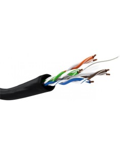 Matassa Cavo U/UTP Cat.6 Rame 100m Rigido Nero per esterno 2