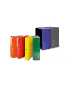 Scatola portaprogetto con bottone - dorso 6 cm