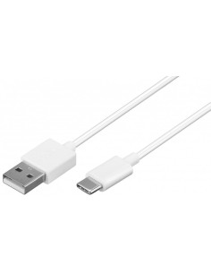Cavo USB A Maschio 2.0 / USB-C Maschio 0,5m Bianco
