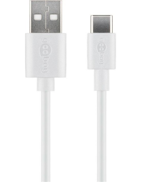 Cavo USB A Maschio 2.0 / USB-C Maschio 0,5m Bianco