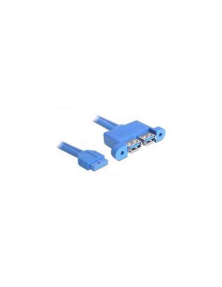 Cavo Interno USB3.2 19 pin Femmina / 2x USB A Femmina da Pannello