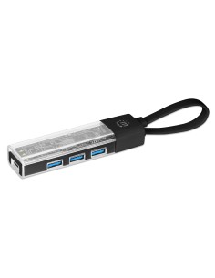 Hub Combo USB 3.2 USB-C™ e USB-A 4 Porte Nero Trasparente