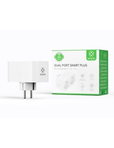 Presa Intelligente 2xSchuko IP20 Controllo Vocale Alexa, R6153 2