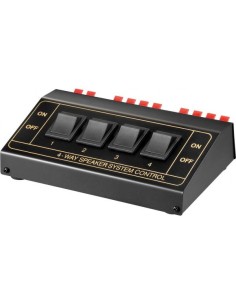 Speaker Switch fino a 4 Diffusori Audio Nero