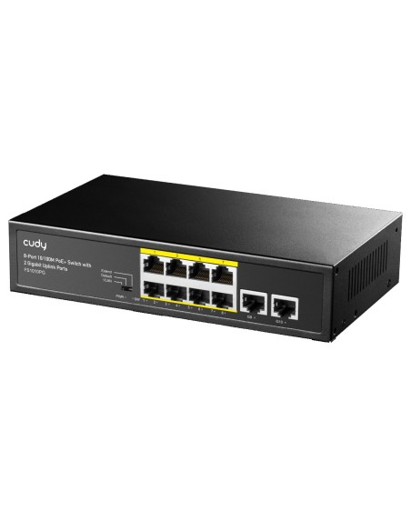 Switch PoE+ 10/100M 8 Porte con 2 Porte Uplink, FS1010PG