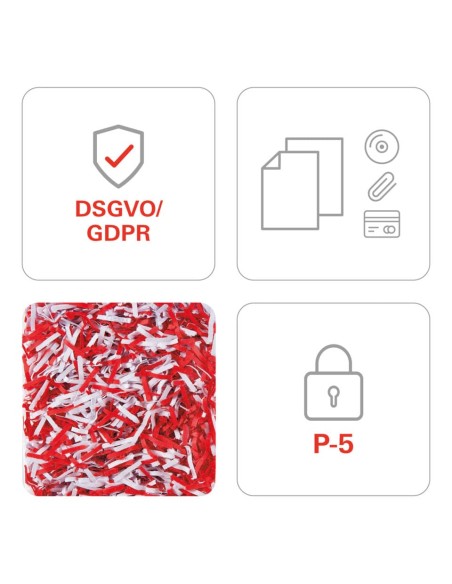 Distruggidocumenti uso moderato HSM Shredstar X6 pro - P-5 - 20 L - taglio a microframmenti 2x15mm - 1046111