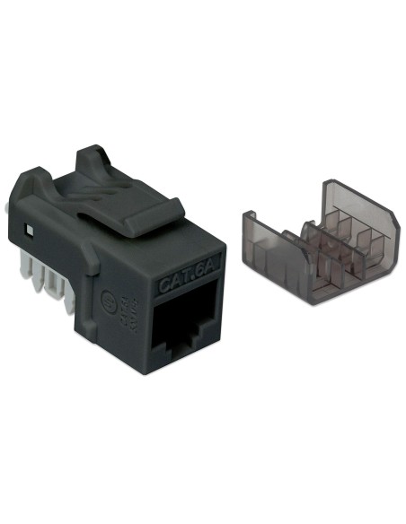 Frutto Keystone RJ45 Cat6A UTP 10 Gigabit Nero
