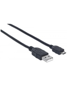 Cavo USB 2.0 A maschio/Micro B maschio 0,5m Nero 2